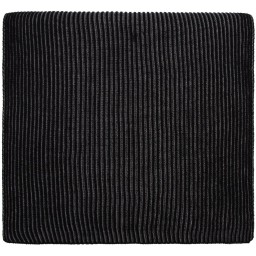 Шарф Nobilis, черный с серым меланжем