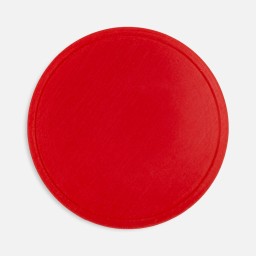Лейбл из ПВХ Dzeta Round, L, красный