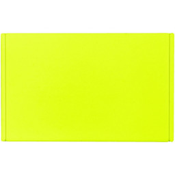 Лейбл из ПВХ Dzeta, ХL, желтый неон