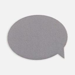 Наклейка тканевая Lunga Bubble, M, серая