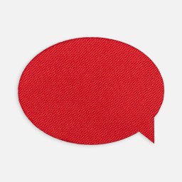 Наклейка тканевая Lunga Bubble, M, красная