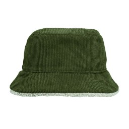 Панама Bucket двусторонняя утепленная, хаки с бежевым