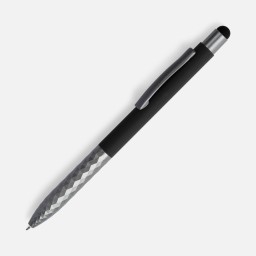 Ручка шариковая Digit Soft Touch со стилусом, черная