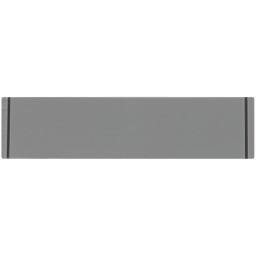 Лейбл из ПВХ Dzeta, S, серый