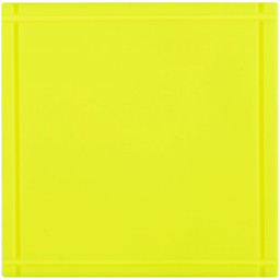 Лейбл из ПВХ Dzeta, L, желтый неон