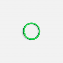 Карабин-кольцо Claus, L, зеленый неон