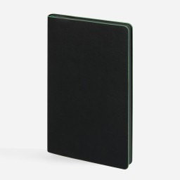 Ежедневник Trait, недатированный, черный с зеленым