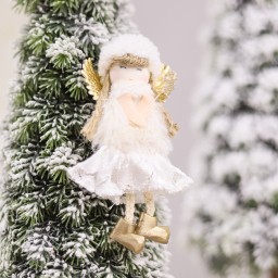 Новогоднее украшение рождественский ангел Свитс, белый