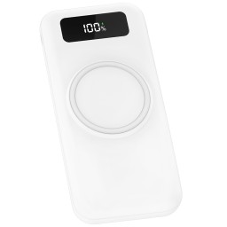 Внешний аккумулятор Authority с беспроводной зарядкой (5W), 10000 mAh, белый
