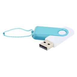 Флешка Designer To Go 2.0 USB 16Gb, Белый/Бирюзовый