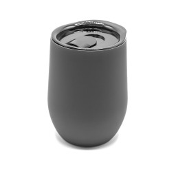 Термокружка с двойной стенкой SOFTO софт-тач, Серый