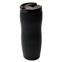 Термокружка с двойной стенкой Softex, Черный