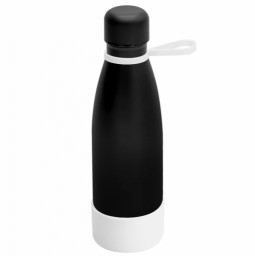 Термобутылка герметичная вакуумная Olivia To Go, Чёрный/белый