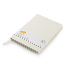 Блокнот из растительного сырья Tutti Frutti в твёрдом переплёте, Цитрусовый