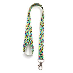 Ланъярд полноцветный Флюр с карабином