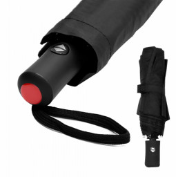 Автоматический противоштормовой зонт Vortex To Go, Чёрный/красный