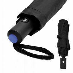 Автоматический противоштормовой зонт Vortex To Go, Чёрный/синий