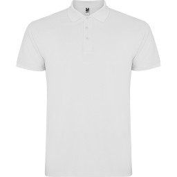 Футболка поло детская STAR БЕЛЫЙ, 1/2