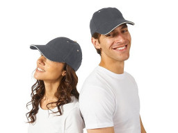 Бейсболка "New Castle" 6-ти панельная, серый/белый