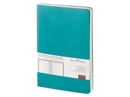 Ежедневник А5 недатированный «Megapolis Velvet Flex», морская волна