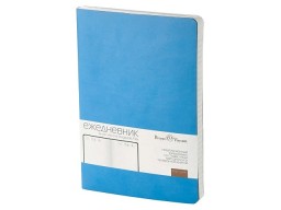 Ежедневник А5 недатированный «Megapolis Velvet Flex», небесно-голубой
