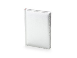 Ежедневник недатированный А5 "Sidney Nebraska", серебристый (серебряный обрез)