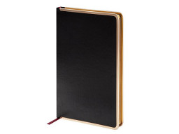 Ежедневник недатированный A5 «Chelsea», черный (золотистый кант и срез)