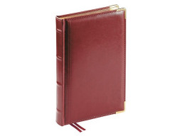 Ежедневник А5 полудатированный «Boss», бордовый