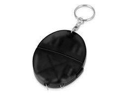 Брелок-рулетка с набором отверток и фонариком, серый