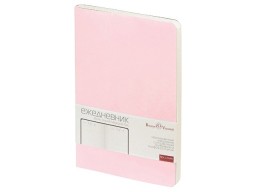 Ежедневник А5 недатированный «Megapolis Velvet Flex», зефирный розовый