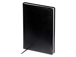 Ежедневник недатированный А5 "Sidney Nebraska", черный (белый обрез)