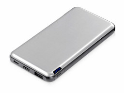 Внешний аккумулятор «Forge» v.2, металл, 10000mah, серебристый