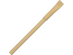 Ручка картонная с колпачком "Recycled", натуральный (Р)