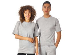 Футболка из френч терри «Warsaw» унисекс 220гр, серый меланж