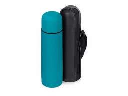 Термос «Ямал Soft Touch» с чехлом, 500мл, бирюзовый
