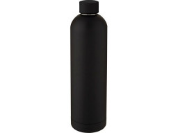 Spring Медная спортивная бутылка объемом 1 л с вакуумной изоляцией , черный