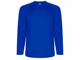 Футболка "Montecarlo " мужская с длинным рукавом, королевский синий