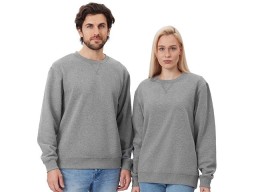 Свитшот оверсайз «Lisbon» унисекс, серый меланж