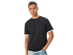 Футболка «Rotterdam» мужская, черный/белый