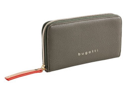 Кошелек женский BUGATTI ЭЛЛА | ELLA, оливковый, полиуретан, 19х2х10 см
