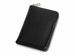 Картхолдер на молнии для 8 пластиковых карт с RFID защитой "Fabrizio", черный