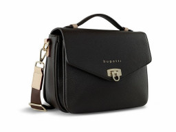 Сумка женская BUGATTI ЭЛЛА | ELLA, тёмно-коричневая, полиуретан, 29х10х22 см