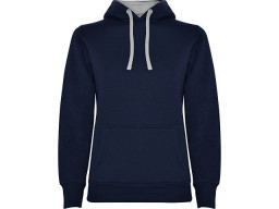 Толстовка с капюшоном "Urban" женская, нэйви/серый