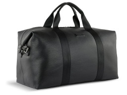 Сумка дорожная BUGATTI ЭЛЬЗА | ELSA, чёрная, воловья кожа/полиэстер, 47х22х24/30 см