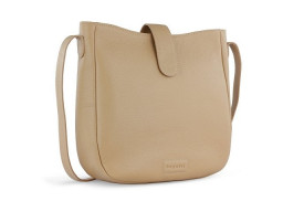 Сумка женская BUGATTI ЭЛЬЗА | ELSA, песочного цвета, воловья кожа/полиэстер, 29х8х27 см