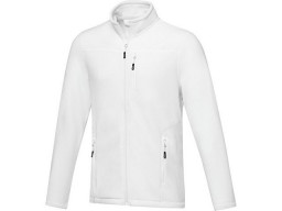 Мужская флисовая куртка Amber на молнии из переработанных материалов по стандарту GRS, белый