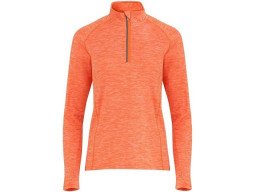 Толстовка с воротом на молнии женская "Melbourne", меланжевый оранжевый