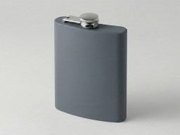 Фляжка 240 мл Remarque soft touch, 304 сталь, серый