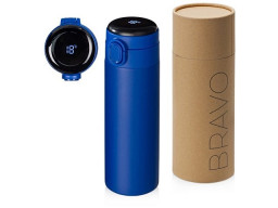 Вакуумная термокружка Waterline с медной изоляцией «Bravo», 400 мл, тубус, синий