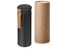 Вакуумный термос «Engage», 450 мл, тубус, черный